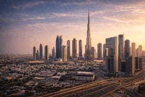Dubai skyline representing rental yield and capital growth analysis by Nysa Realty