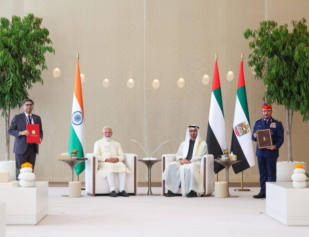 Modi & MBZ signed 5 deals in 2 hours.